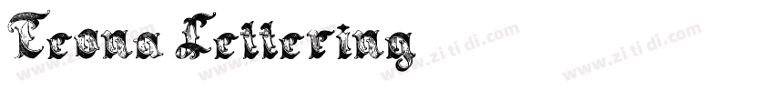Teona Lettering字体转换